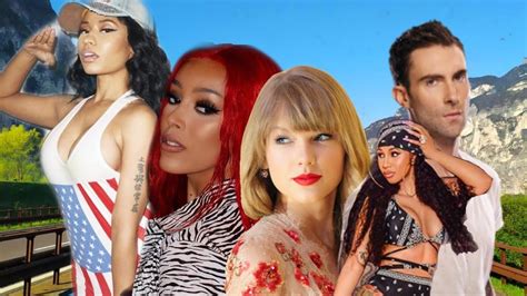 Nicki Minaj N Doja Cardi B Flex Adam Levine Caught Cheating Taylor New Album Spilling Explicit