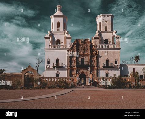 Mission San Xavier Del Bac In Tucson Arizona Is A National Historic