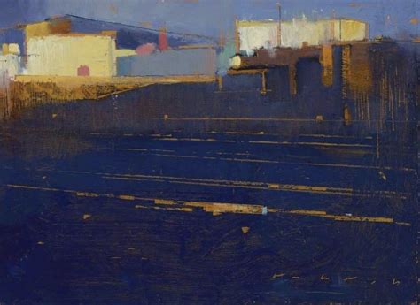 At The Tracks ~ 2017 William Wray Cityscape Painting Landscape