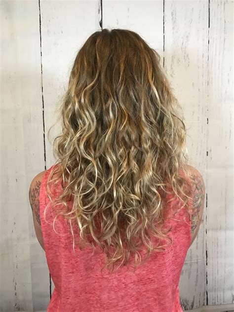 Balayage On Curly Hair Red Curly Hair Curly Hair Styles Long Hair