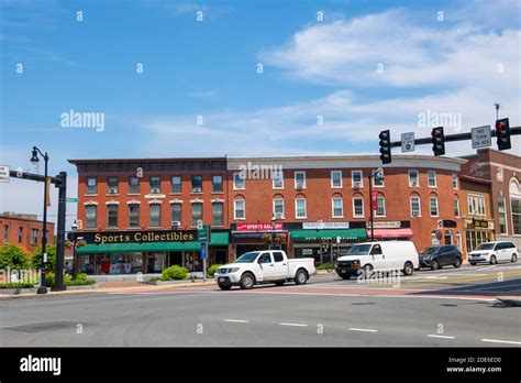 Historic Commercial Building At Main Street In Downtown Peabody