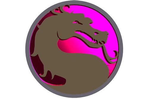 Mortal Kombat Dragon Logo 3d Simulation Cgtrader