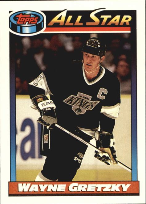 1991 92 Topps 258 Wayne Gretzky As Nm Mt Wonder Water Sports Cards
