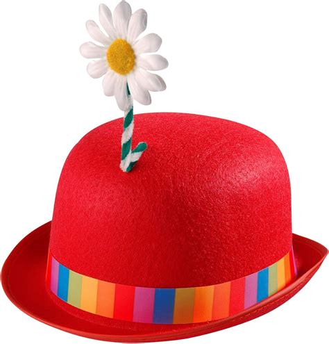 Widmann 25102 Clown Hat For Adults Multi Colour With Flower Melon