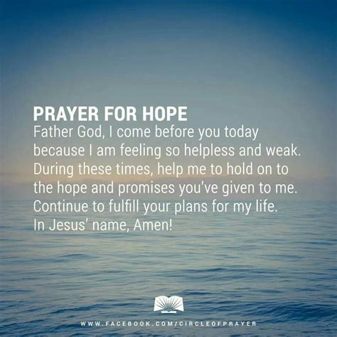 Prayers For Hope Quotes Inspiration