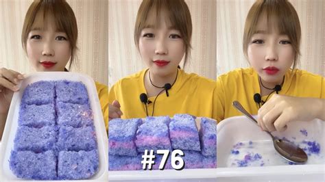 Asmr Colorful Powdery Ice Cake｜finish All Ice Asmr 76 Youtube