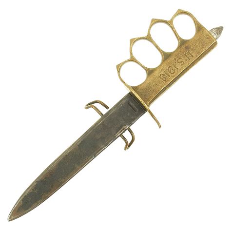 Original Us Wwi Model 1918 Mark I Trench Knife By Au Lion And Steel Sc