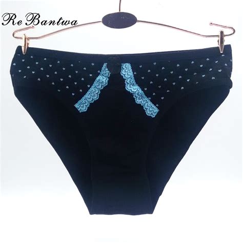 Rebantwa Brand 5pcs Woman Boxers Underwear Cotton Cute Dot New Lingerie
