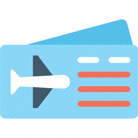 Air ticket, airline ticket, airplane ticket, boarding pass, travel ticket icon