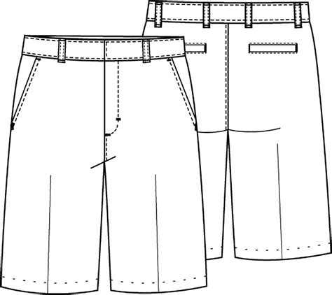 mens shorts flat sketch image kobe sentai fashion