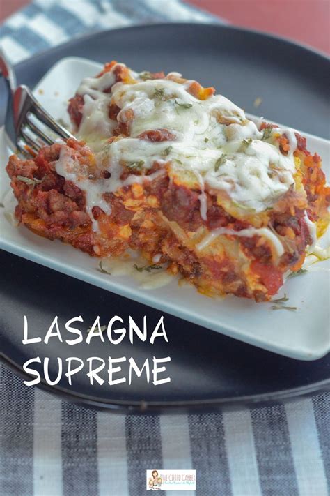 In a small bowl, whisk together eggs and milk. Lasagna Supreme | Recipe in 2020 | Easy meat lasagna ...