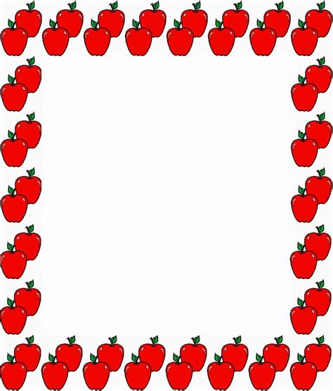 1,900 papers you can download and print for free. 6 Best Images of Free Printable Apple Borders - Simple Designs For Borders For Charts, Free ...