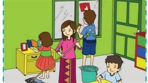 Maybe you would like to learn more about one of these? Gambar Membersihkan Rumah Bersama Keluarga - Kami