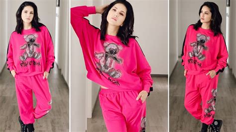 Sunny Leone Looks Adorable In A Pink Co Ord Set