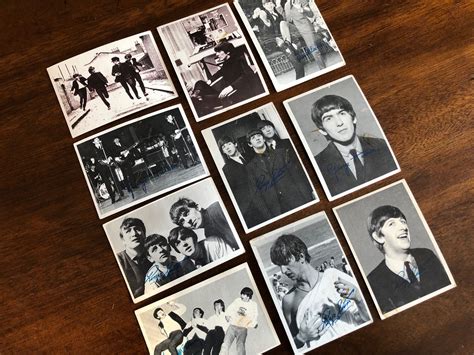 Beatles Trading Cards Set Of 10 Collectible 3rd Series 1964 Etsy