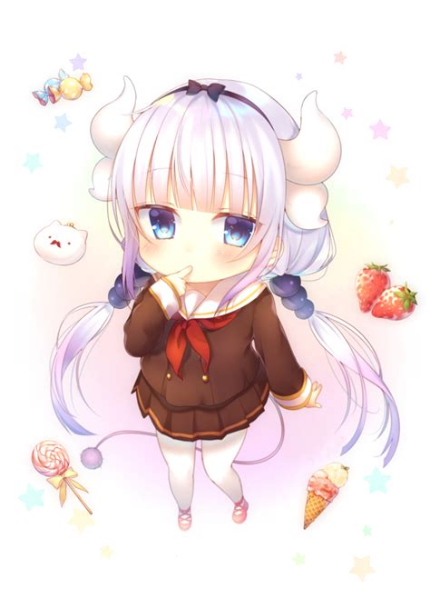 Pin De フェルミ En Dragon Kanna Kamui Chibi Anime Anime Kawaii