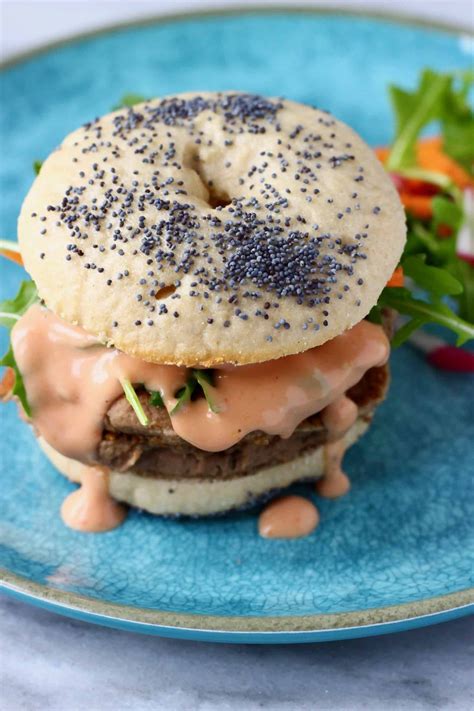 The dough should be thick and spreadable. These Gluten-Free Vegan Bagels are super easy to make and ...