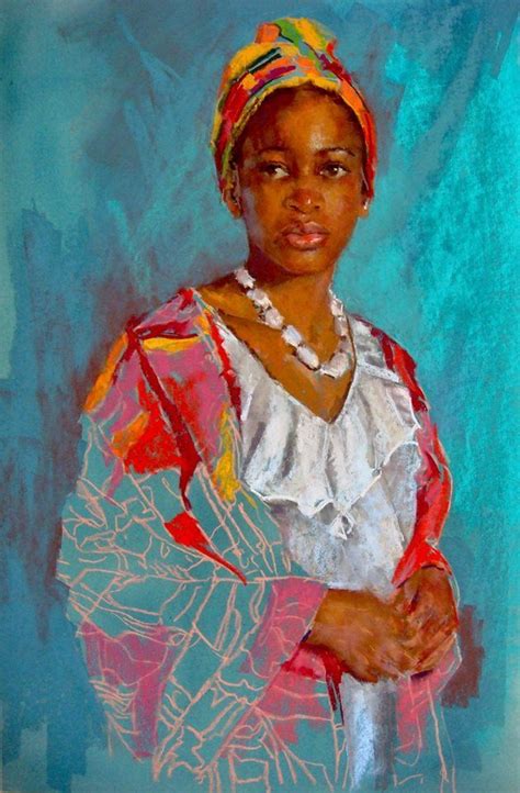 black women art — portrait by vishni gopwani female art black women art art