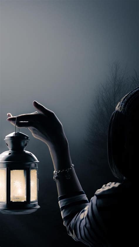 Anime girl, fireworks, colorful, dream, alone, mood, aesthetic. Girl With Lantern Art Wallpaper - 1080x1920