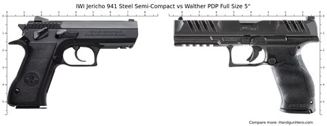 Iwi Jericho 941 Steel Semi Compact Vs Walther Pdp Full Size 5 Size