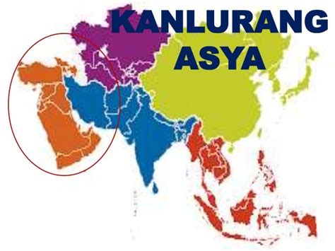 Mapa Ng Asya At Mga Rehiyon Nito
