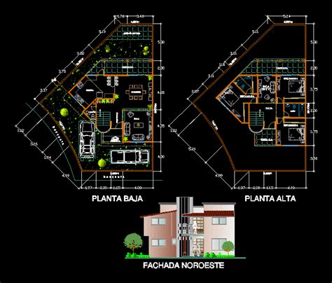 House 2d Dwg Plan For Autocad Designscad