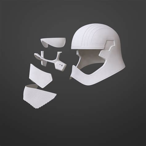 Captain Phasma Helmet Stl File For 3d Printing Star Wars Model