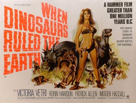 When Dinosaurs Ruled The Earth Science Fiction Movie Posters Movie Posters Vintage
