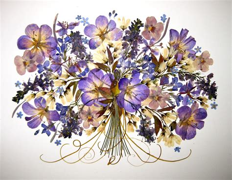 New Pressed Floral Artwork Kerstin Stinson Цветочное искусство