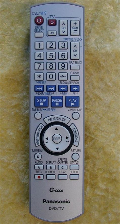 Panasonic Remote Control Eur7659yj0 For Dvd Recorder Ebay