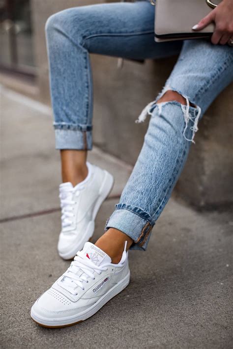 3 ways to style sneakers this season mia mia mine white sneakers outfit white sneakers