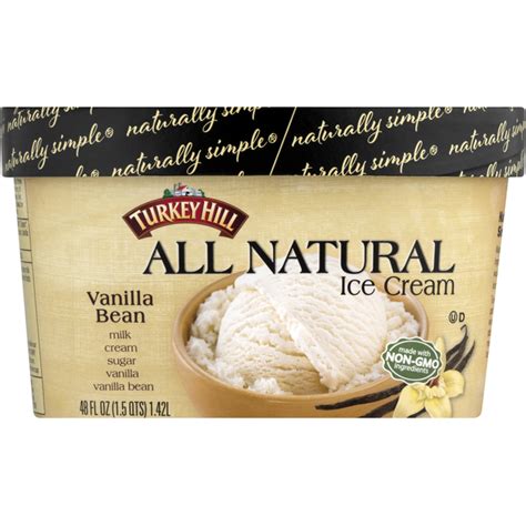 Turkey Hill All Natural Vanilla Bean Ice Cream 48 Oz Instacart
