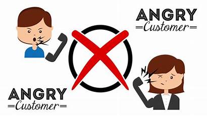 Angry Customer Dealing Difficult Irate Clipart Avoid