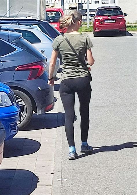 Skinny Blonde Milf At Parking Lot Spandex Leggings And Yoga Pants Forum