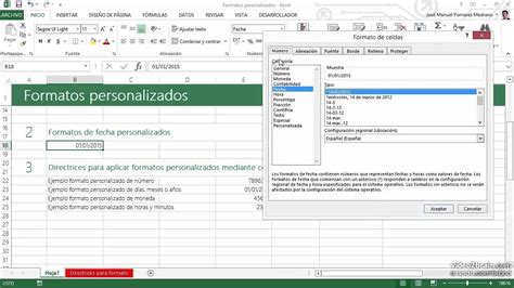 06 Formatos De Excel Personalizados YouTube