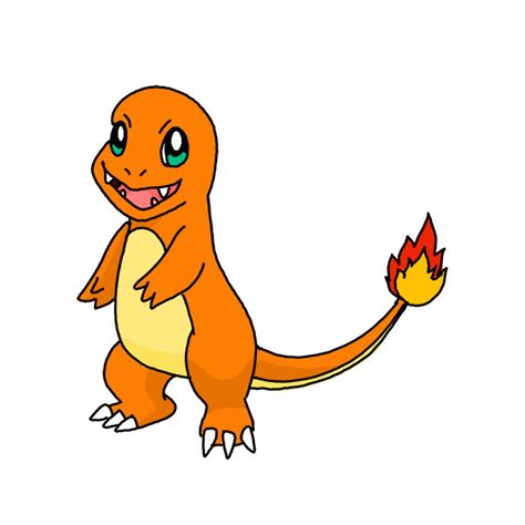 How To Draw Charmander From Pokemon Step By Step Easy Drawing Guides