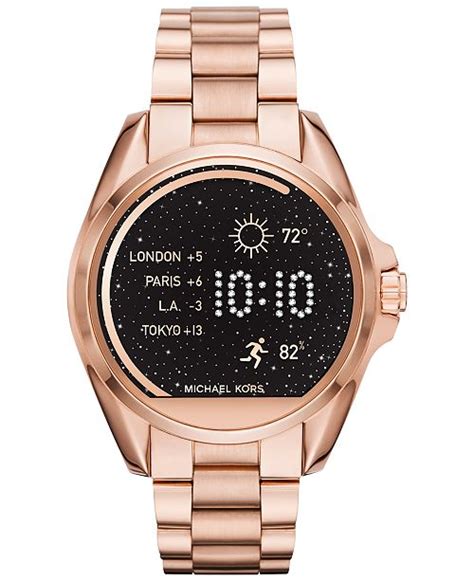 It is not recommended for high impact water sports. Michael Kors Access Unisex Digital Bradshaw Rose Gold-Tone ...