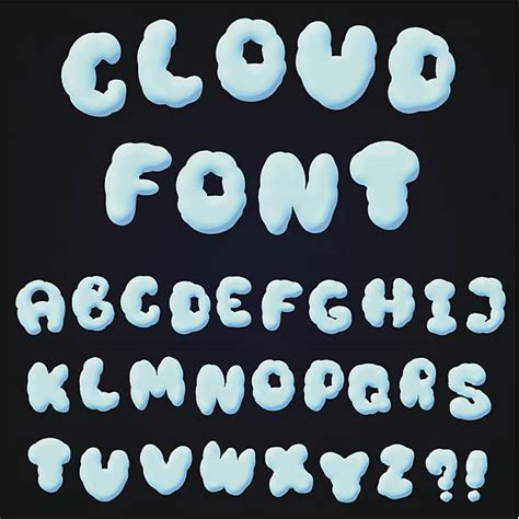 Cloud Letters Illustrations Royalty Free Vector Graphics And Clip Art
