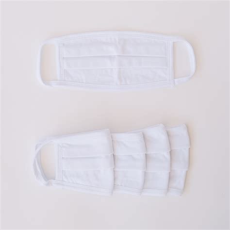 White 100 Cotton Face Mask 600 Pack