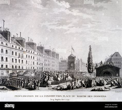 Illustration Of The French Revolution September 14th 1791 Showing The