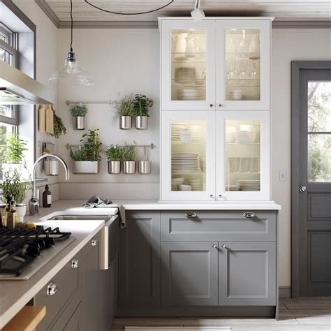 The soft gray textured wall is the perfect accompaniment to the beautiful layout. Kitchen dreams that are refreshingly affordable - IKEA