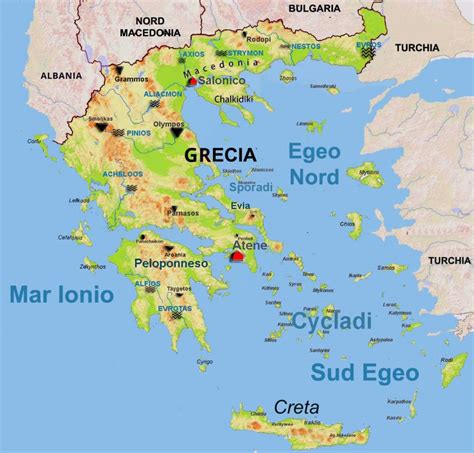 Mappa Della Grecia