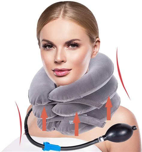 buy neck traction device inflatable neck collar neck cervical traction neck brace inflatable