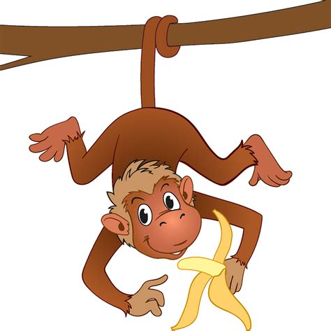 Clip Art Hanging Monkey