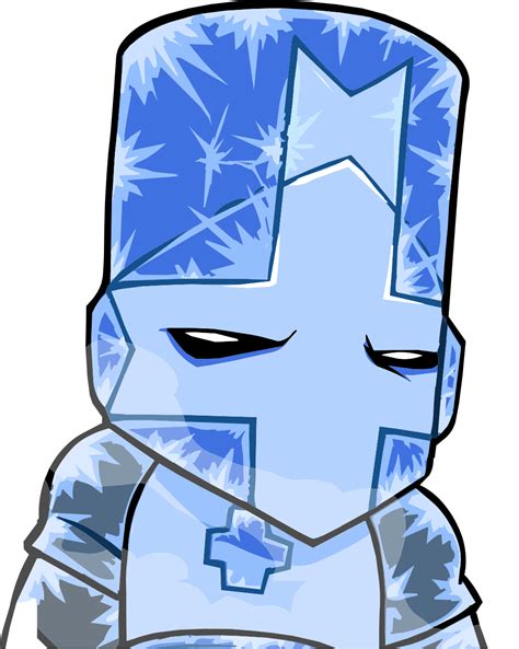 Castle Crashers Blue Knight Ice Knight No Ice Version