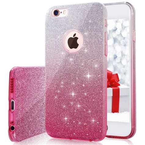 women luxury shockproof bling case cover for apple iphone 6s plus pink silver ebay