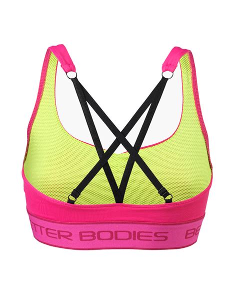 Athlete Short Top By Better Bodies Colour Hot Pink
