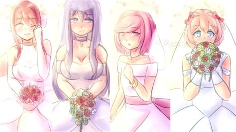 DDLC Harem Ending Part 2 Marrying ALL Of The Dokis A DDLC Fan Mod