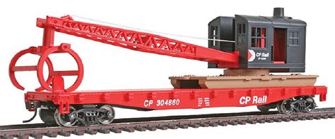 Flatcar With Logging Crane Read Model Trains Model Railroad Canadian Pacific