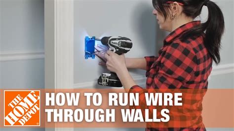 How to run a 220 line. How to Run/Fish Electrical Wire Through Walls & Ceilings | The Home Depot - YouTube